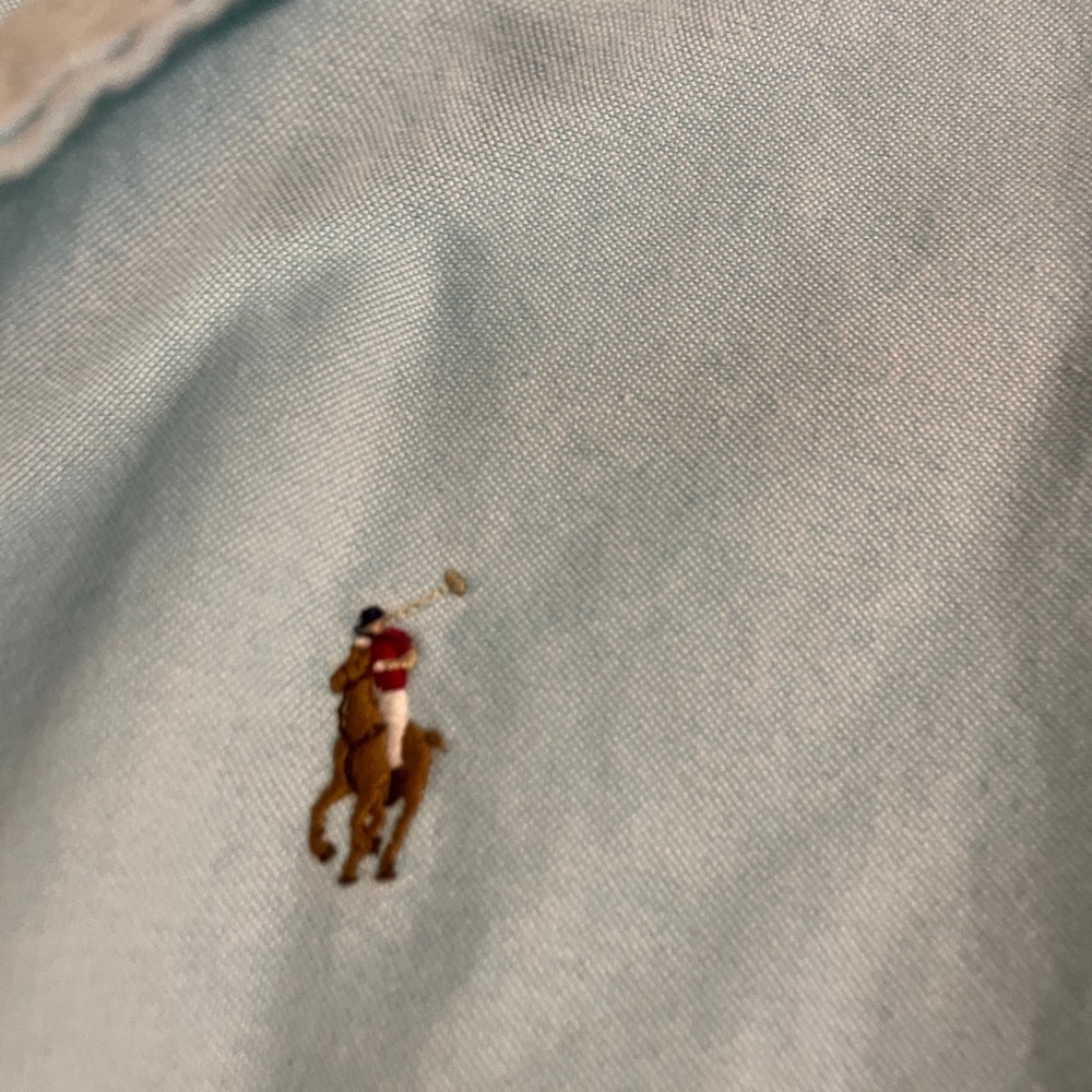 Blue long sleeved Ralph Lauren shirt size 8